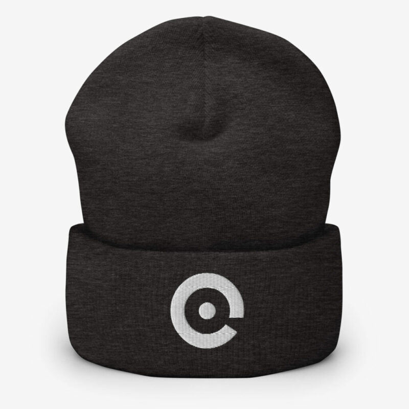 Dark Grey Cuffed Beanie